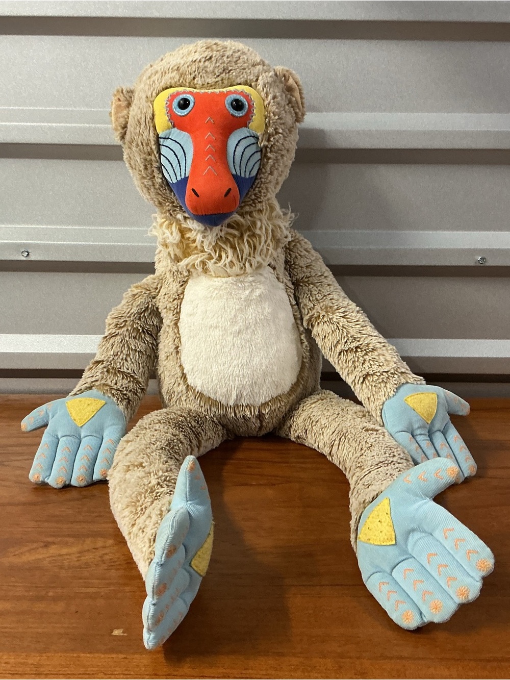 Pottery Barn Kids Soft Huggable Large Baboon Monkey Plush Stuffed Animal